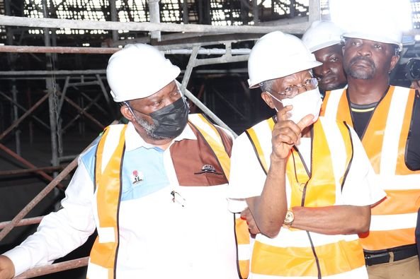  As GM/CEO, prof Ododo Inspects National Theatre Renovation with the Minister, Lagos State Governor, others